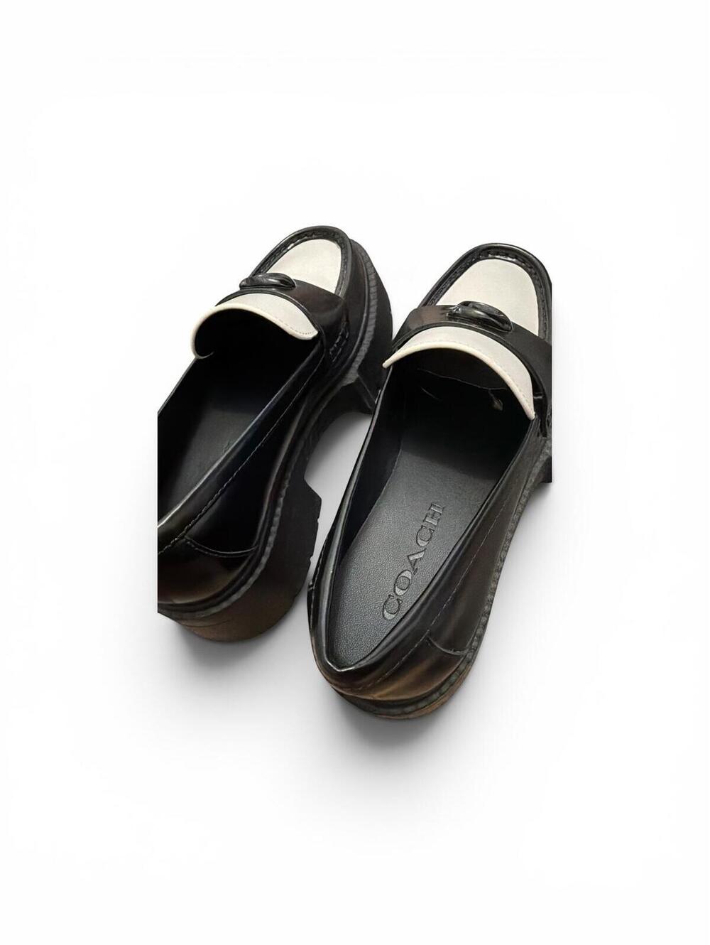 Coach Women's Leah Patent Slip On Loafer Flats - Picture 5 of 6